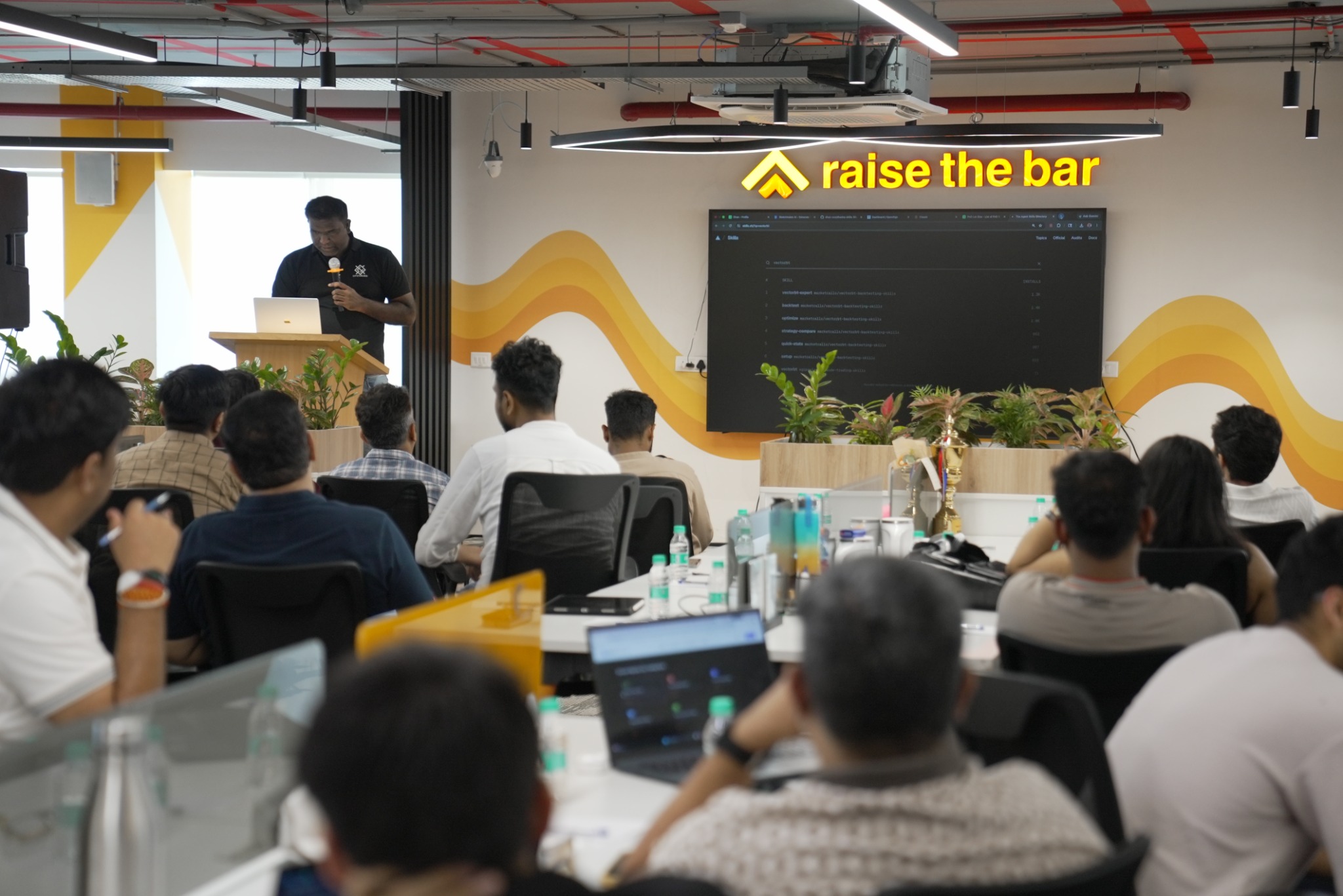 Dhan Dev at the Dhan office, Mumbai
